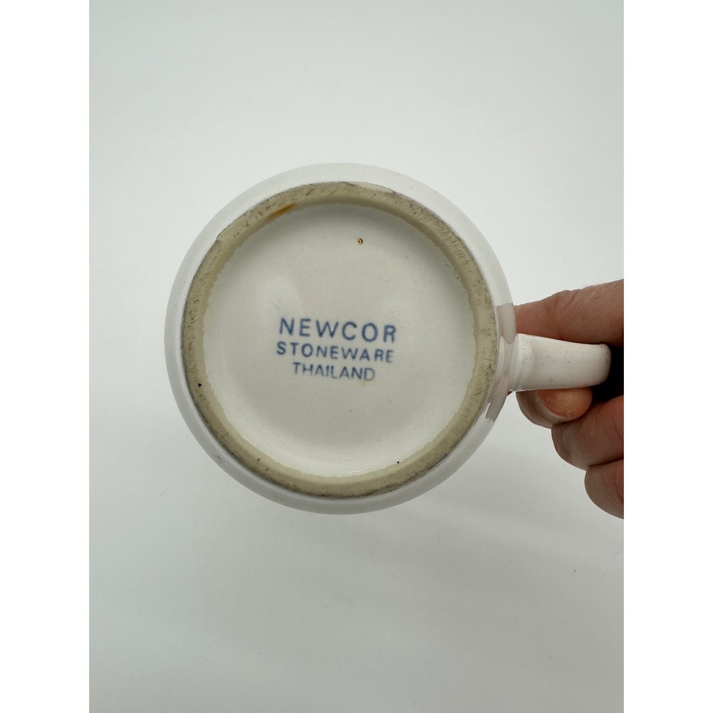 Country Goose Coffee Mug Newcor Stoneware White VTG cottagecore - Picture 4 of 5